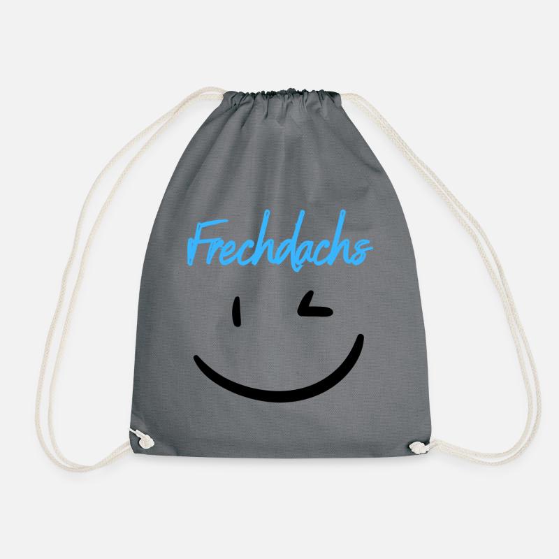 Frechdachs blau - Turnbeutel - Grau