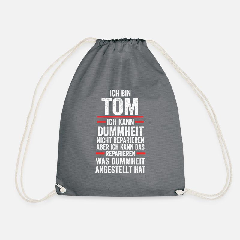 Tom - Turnbeutel - Grau