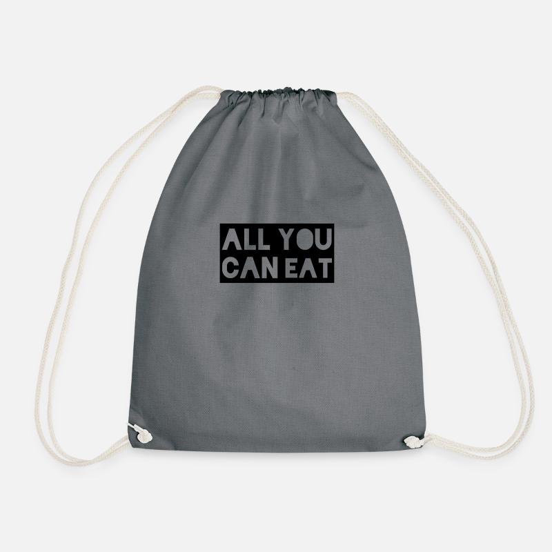 all you can eat - Turnbeutel - Grau