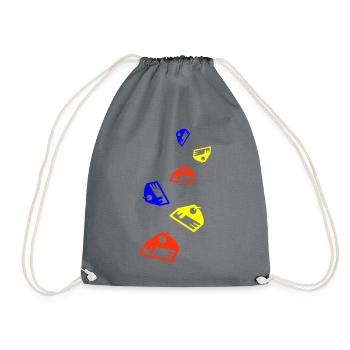 Cake cheesecake icon - Drawstring Bag - grey - Front