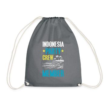 Indonésie Party Crew - Sac de sport léger - gris - Devant