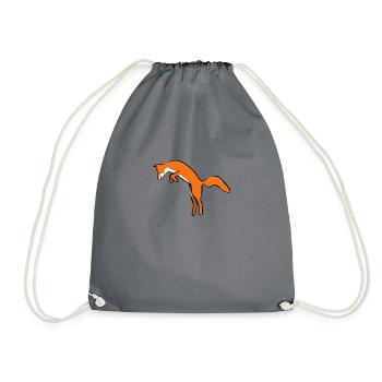 arctic fox fuchs65 - Turnbeutel - Grau - Vorne