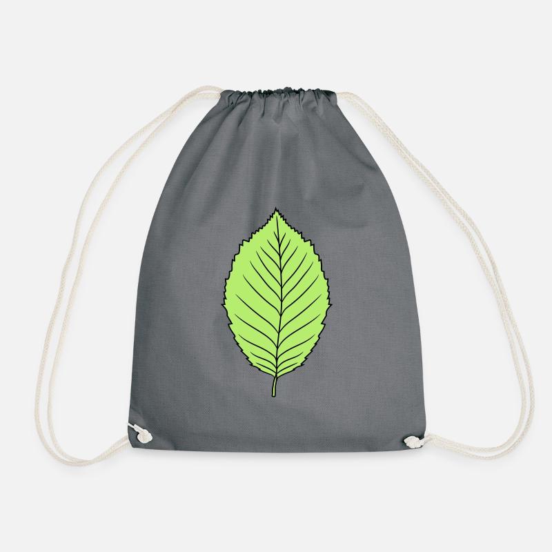 hêtre feuille arbre plante forme clip art conception forêt - Sac de sport léger - gris