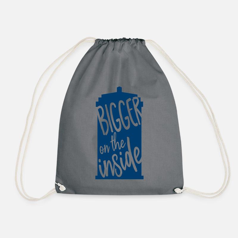 Bigger on the inside - Turnbeutel - Grau
