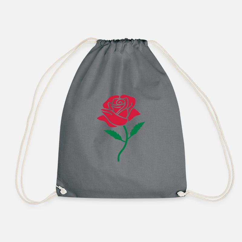 rosa Farbe - Turnbeutel - Grau