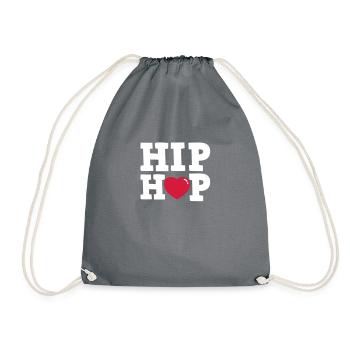 hiphop - Drawstring Bag - grey - Front