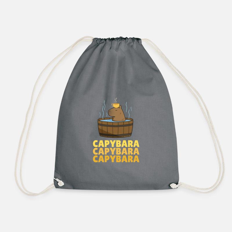 Capybara Capybara Capybara - Turnbeutel - Grau