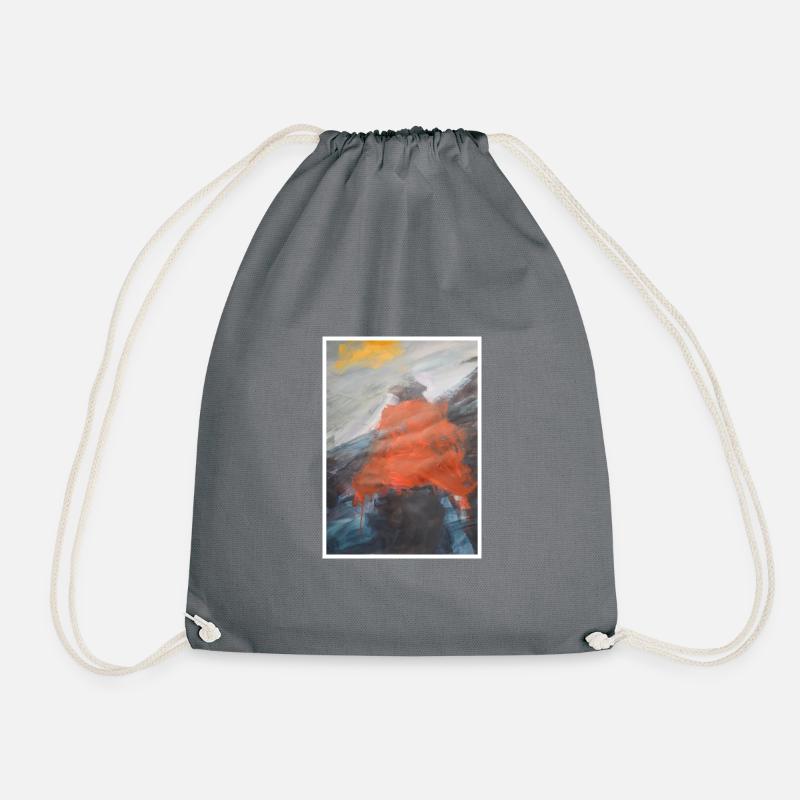 Original Kunstdruck "Der Sturm" - Turnbeutel - Grau
