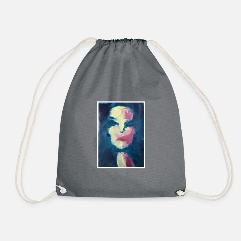 Original Kunstdruck "Marina" - Turnbeutel - Grau