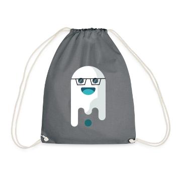 Fantomatique avec des lunettes - Sac de sport léger - gris - Devant