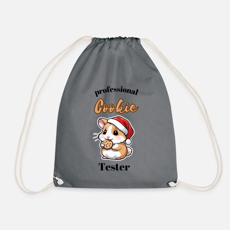 I love cookies! - Drawstring Bag - grey