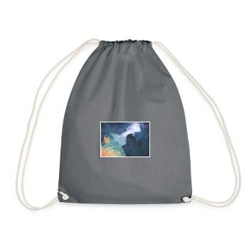 Original Art Print "Club" - Drawstring Bag - grey - Front