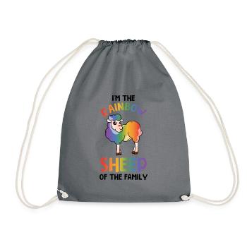 I'm The Rainbow Sheep In The Family Lesbian Love G - Turnbeutel - Grau - Vorne