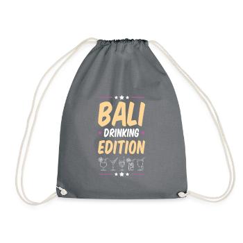 Soirée à boire à Bali - Sac de sport léger - gris - Devant