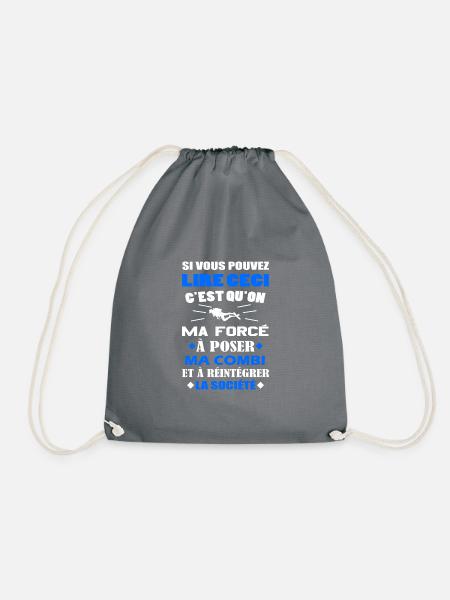Si vous pouvez lire ceci t-shirt plongée cadeau - Sac de sport léger - gris