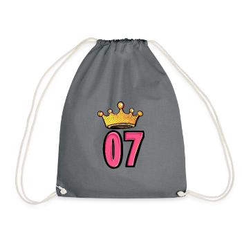 Couronne à 7 chiffres - Sac de sport léger - gris - Devant