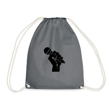 Rap Crew Mic - Sac de sport léger - gris - Devant