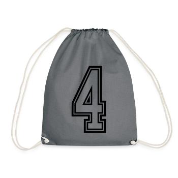 Symbole à 4 chiffres - Sac de sport léger - gris - Devant