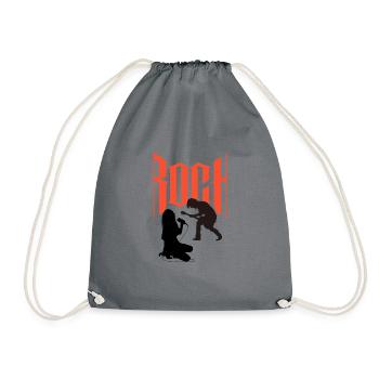 singer-guitarist - Drawstring Bag - grey - Front