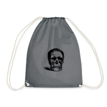 Crâne - Sac de sport léger - gris - Devant