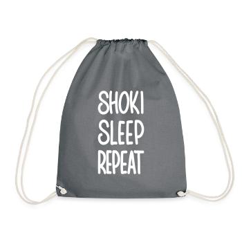 Shoki Sleep Repeat - Turnbeutel - Grau - Vorne