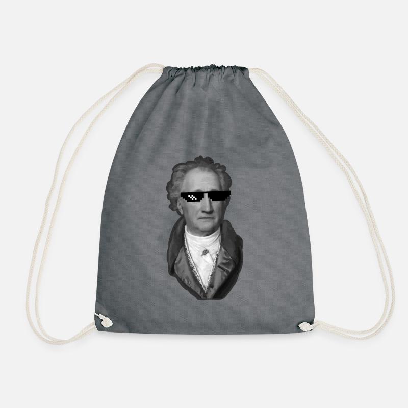 Goethe mit Sonnenbrille Dichter Werther - Turnbeutel - Grau