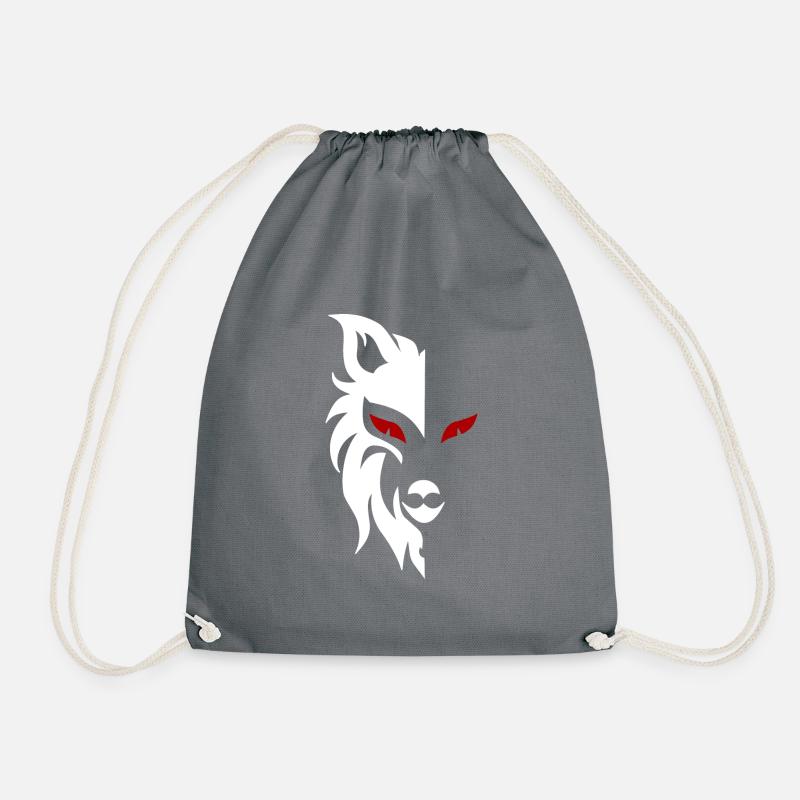 Wolf Logo - Turnbeutel - Grau