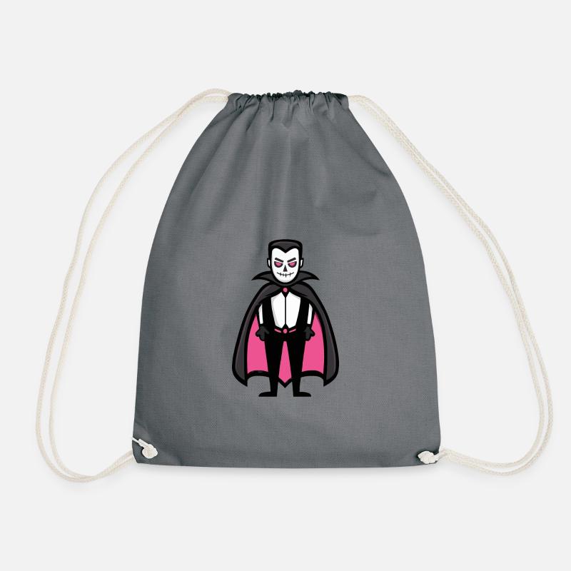 Vampire Halloween Funny Funny - Drawstring Bag - grey