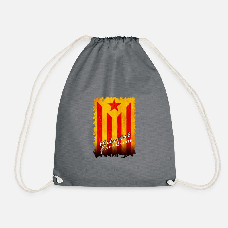 Catalunya - Drawstring Bag - grey