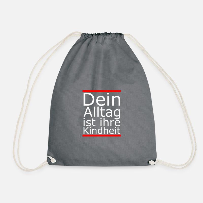 Alltag/Kindheit - Turnbeutel - Grau
