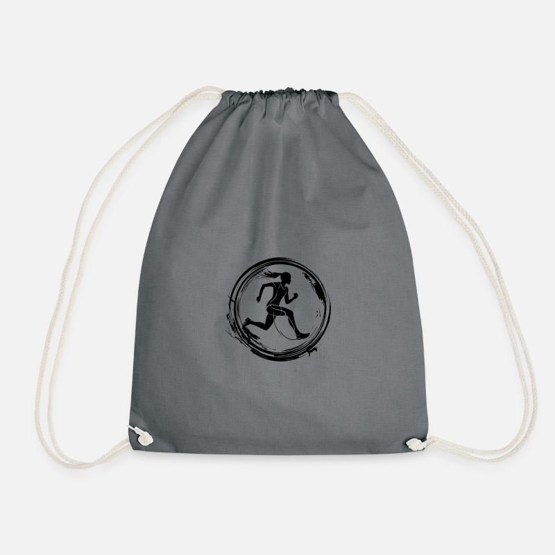 Running Marathon Sport - Turnbeutel - Grau
