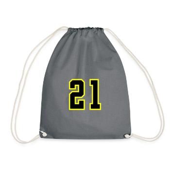 Maillot à 21 numéros - Sac de sport léger - gris - Devant