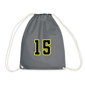 Maillot à 15 numéros - Sac de sport léger - gris - Devant