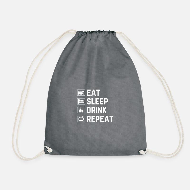 Delicious milk - Drawstring Bag - grey