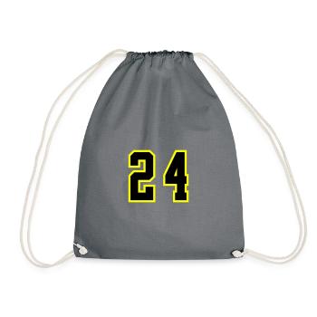 Maillot à 24 numéros - Sac de sport léger - gris - Devant