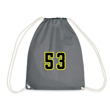 Maillot à 53 numéros - Sac de sport léger - gris - Devant