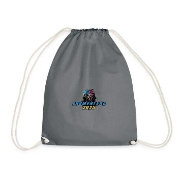 Formentera 2025 Vacances Palmiers Coloré - Sac de sport léger - gris - Devant