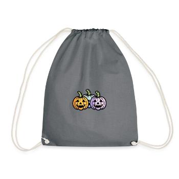 Pumpkin Halloween Funny - Drawstring Bag - grey - Front