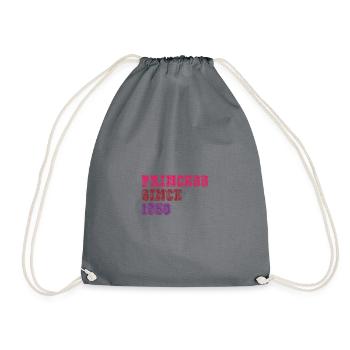 Princesse d’anniversaire des années 1950 - Sac de sport léger - gris - Devant