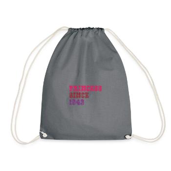 1943 Birthday Princess - Drawstring Bag - grey - Front