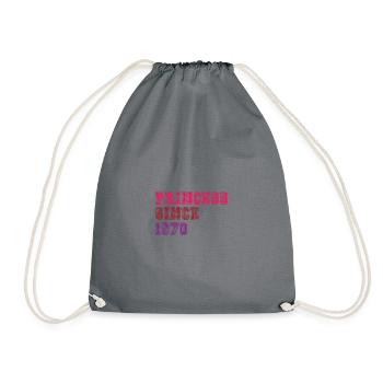 Princesse d’anniversaire des années 1970 - Sac de sport léger - gris - Devant