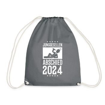 Enterrement de vie de garçon 2024 - Sac de sport léger - gris - Devant