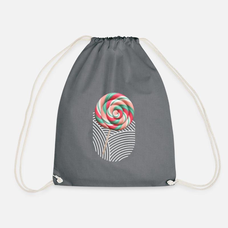 Lollipop - Lutscher - Turnbeutel - Grau