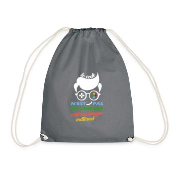 Maillot programmeur codeur idée cadeau humour - Sac de sport léger - gris - Devant