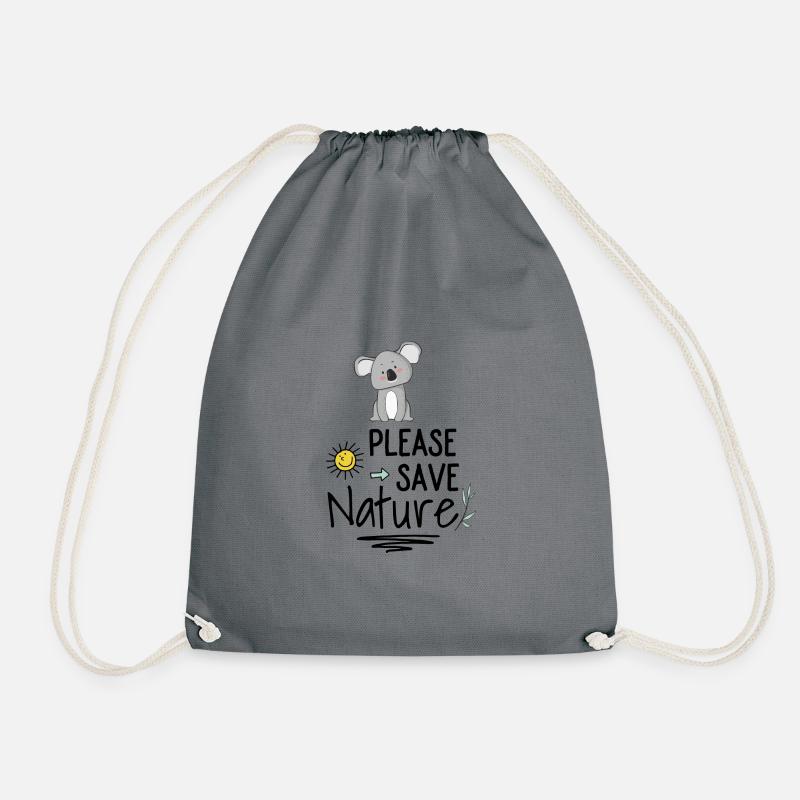 Naturschutz - Turnbeutel - Grau
