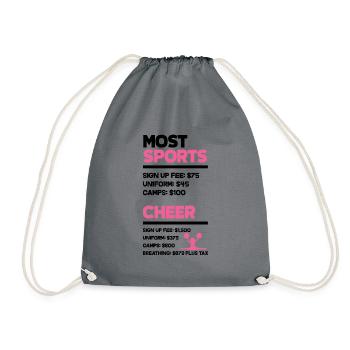 Most Sports Cheer Cheerleading Cheerdance Cheerlea - Turnbeutel - Grau - Vorne