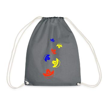 Cowboy Head Western - Sac de sport léger - gris - Devant