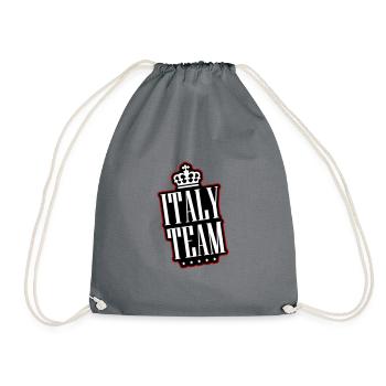 Italy Team - Drawstring Bag - grey - Front