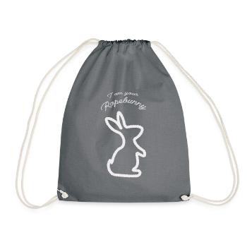 I am your Ropebunny white - Turnbeutel - Grau - Vorne