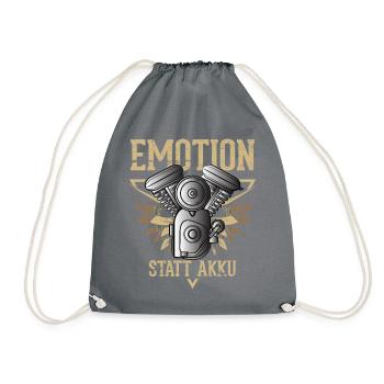EMOTION - statt Akku - Turnbeutel - Grau - Vorne